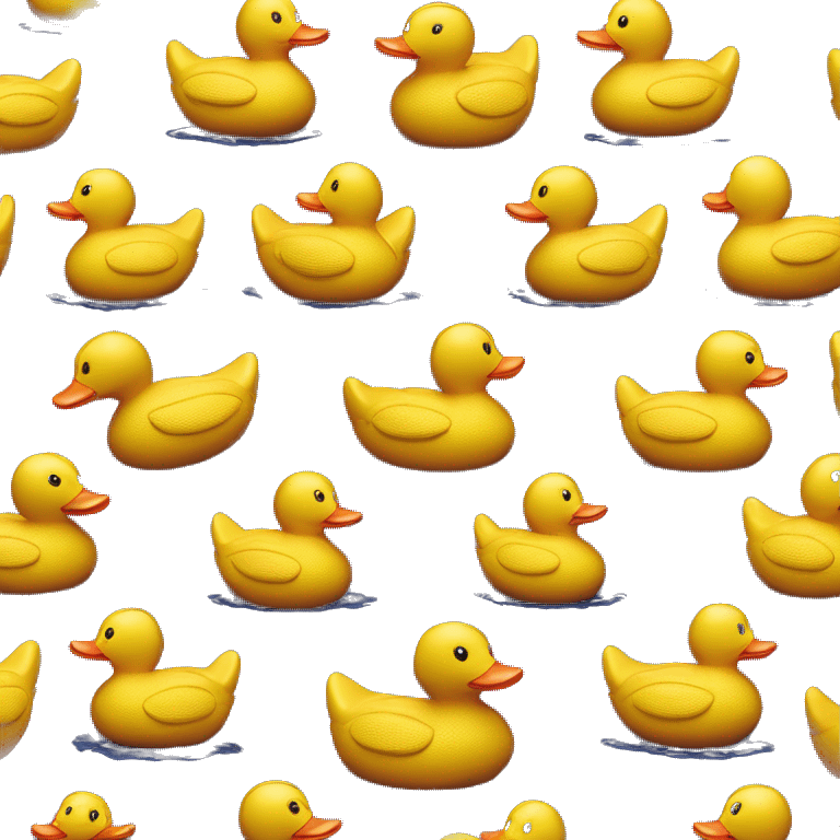 Fashionable leather rubber duck with luxury stitching emoji