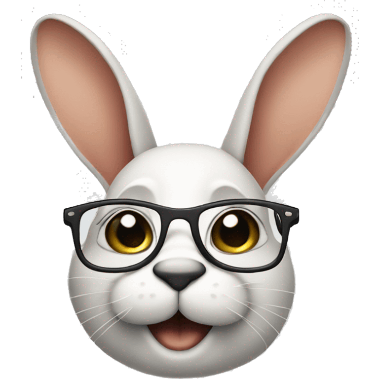 Hase mit brille emoji