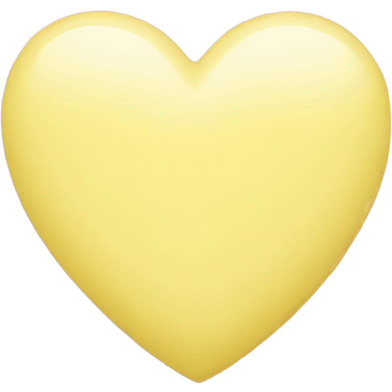 Pastel yellow heart emoji