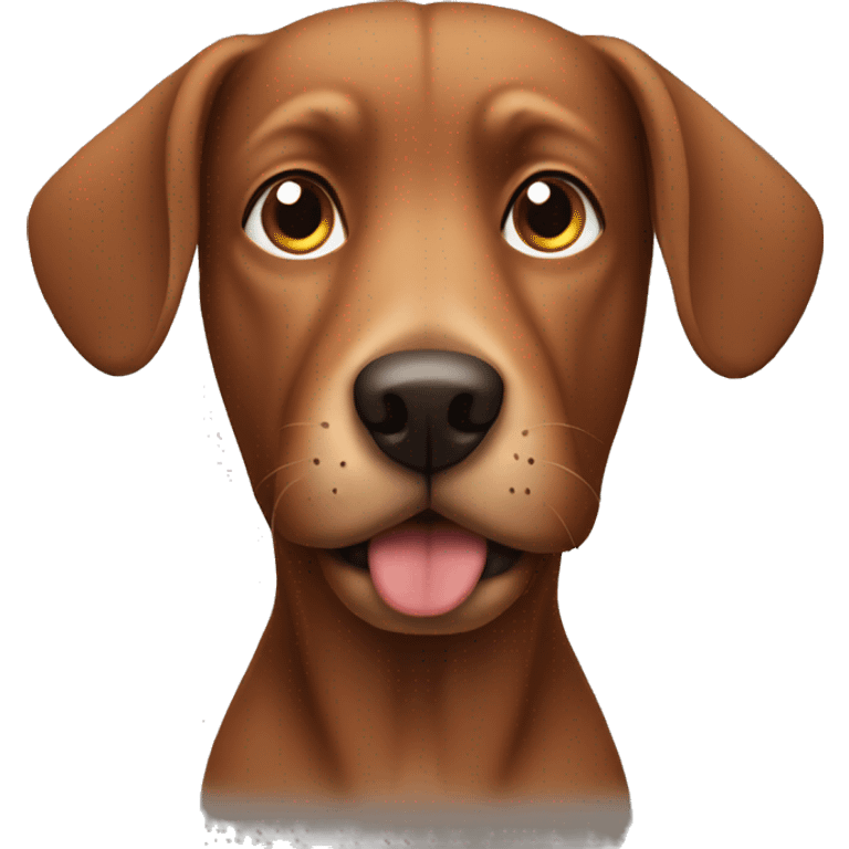 Brown dog with long ears emoji