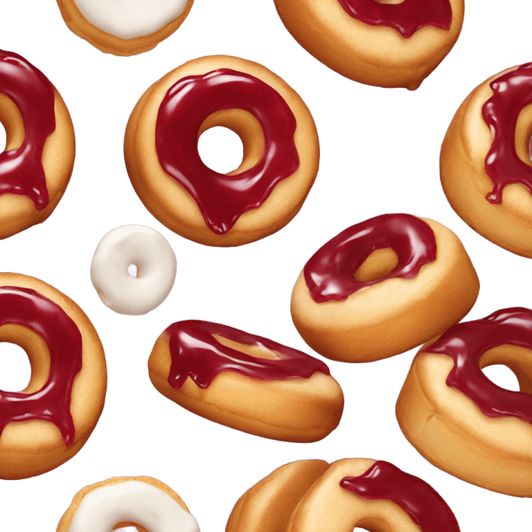 Peanut butter and jelly donut  emoji