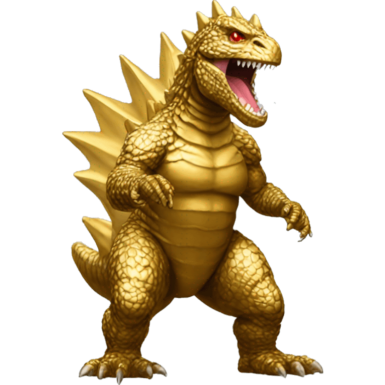 Gold Godzilla  emoji