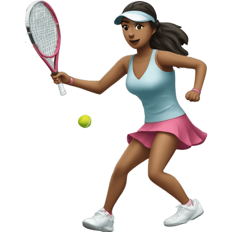 jasmine paolini while playing tennis  emoji