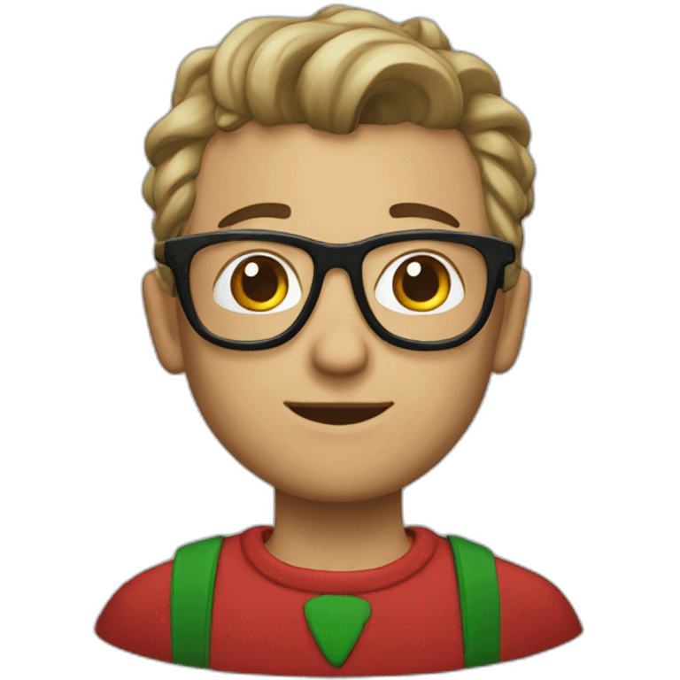 Nerd christmas emoji