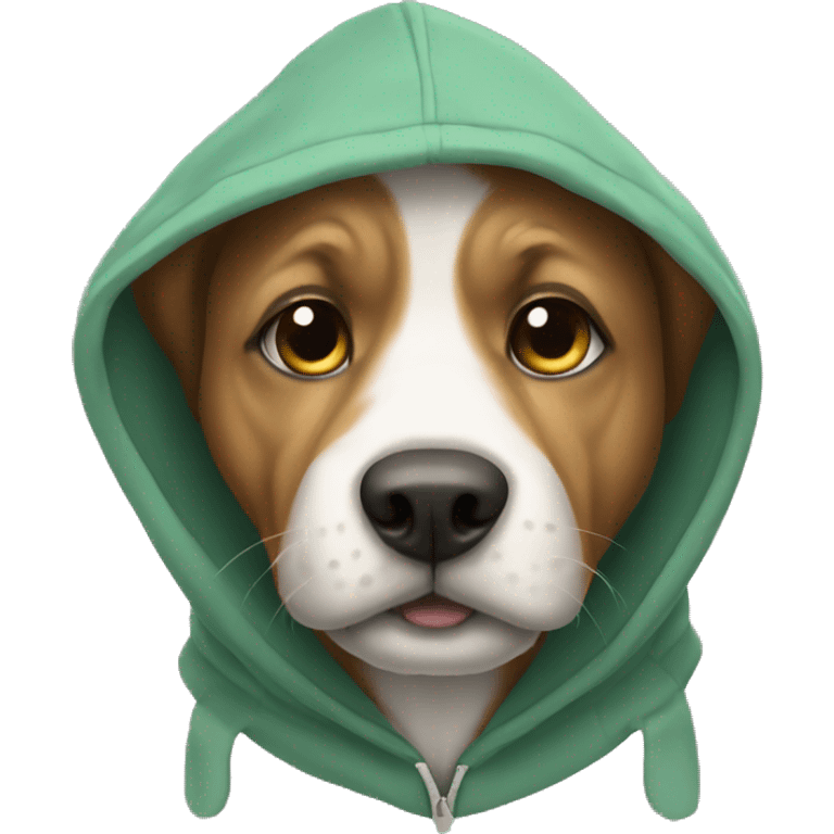 Dog with hoodie  emoji