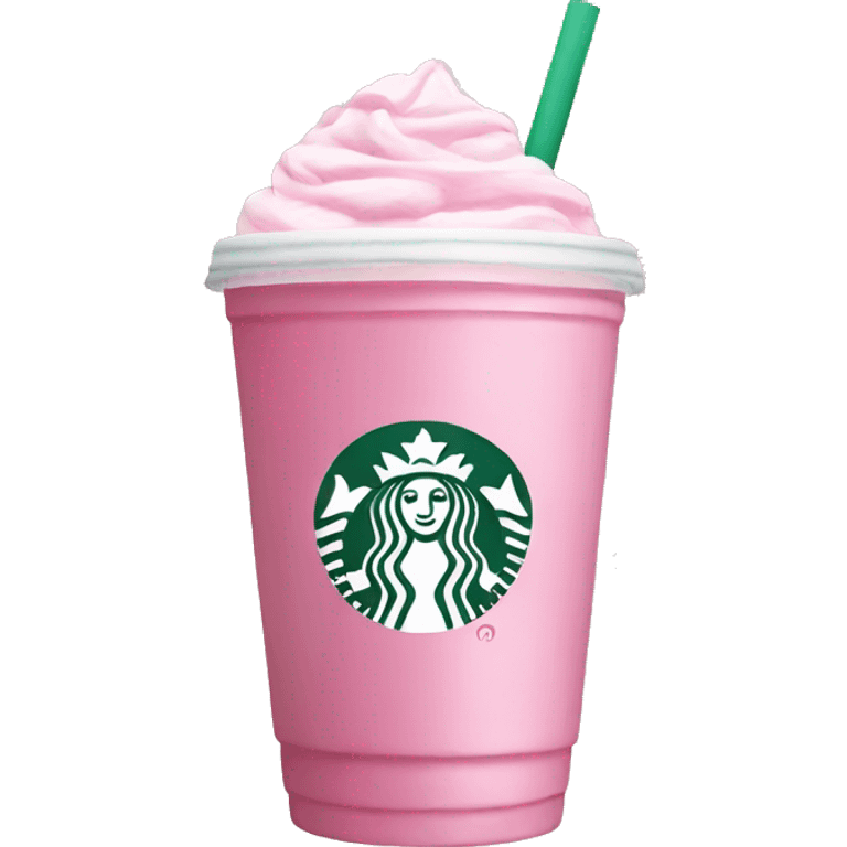 Aesthetic pink Starbucks drink pink drink emoji