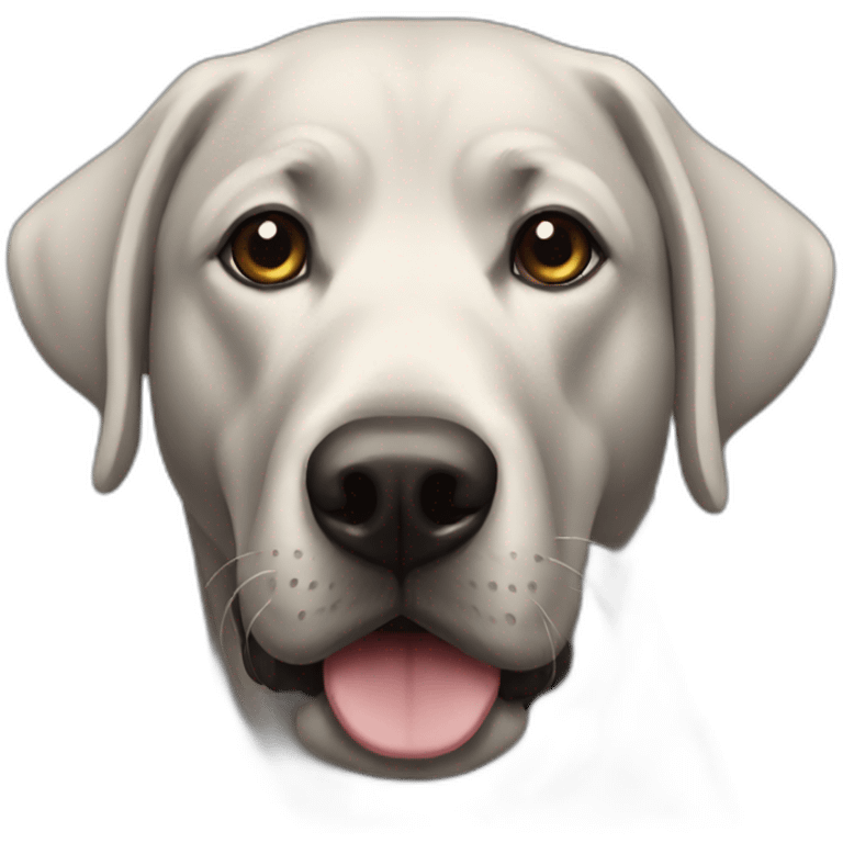 a black lab emoji