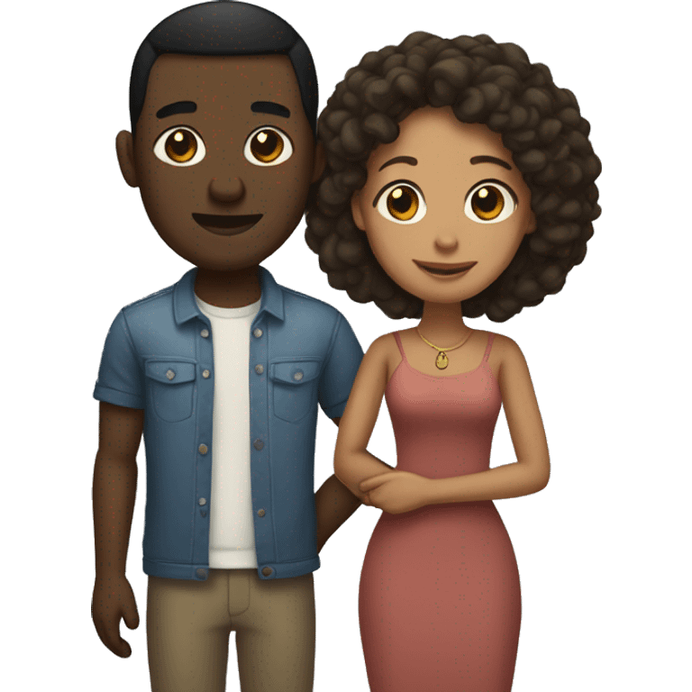 Interracial couple  emoji