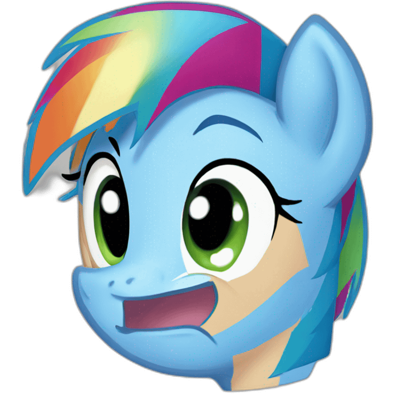 Rainbow dash emoji