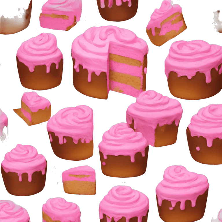 pink cake  emoji