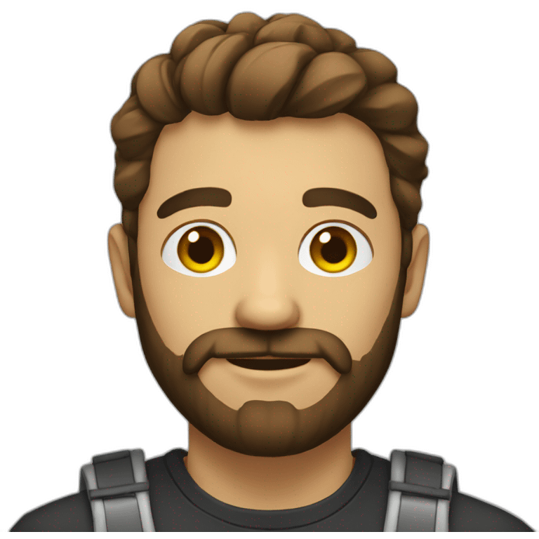 Developer with a beard emoji