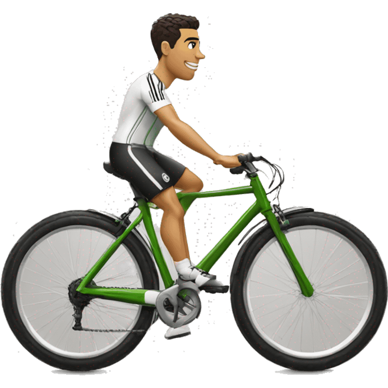 Cristiano Ronaldo de bicicleta golll emoji