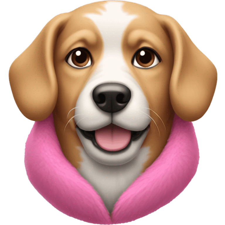 Dog pink  emoji