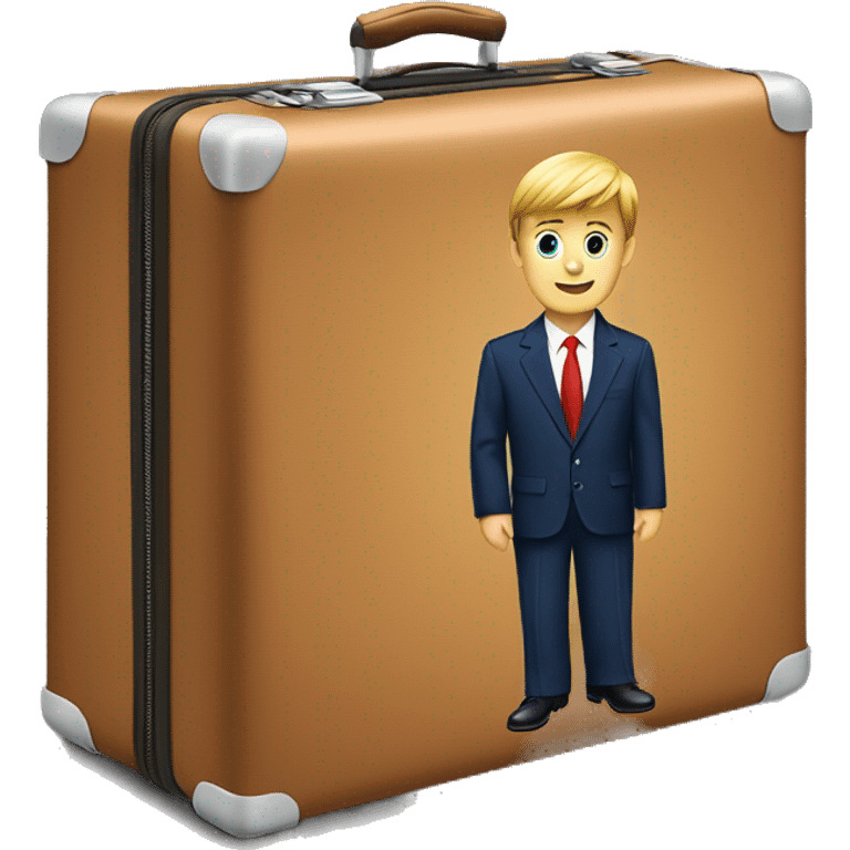 Barron trump suitcase emoji