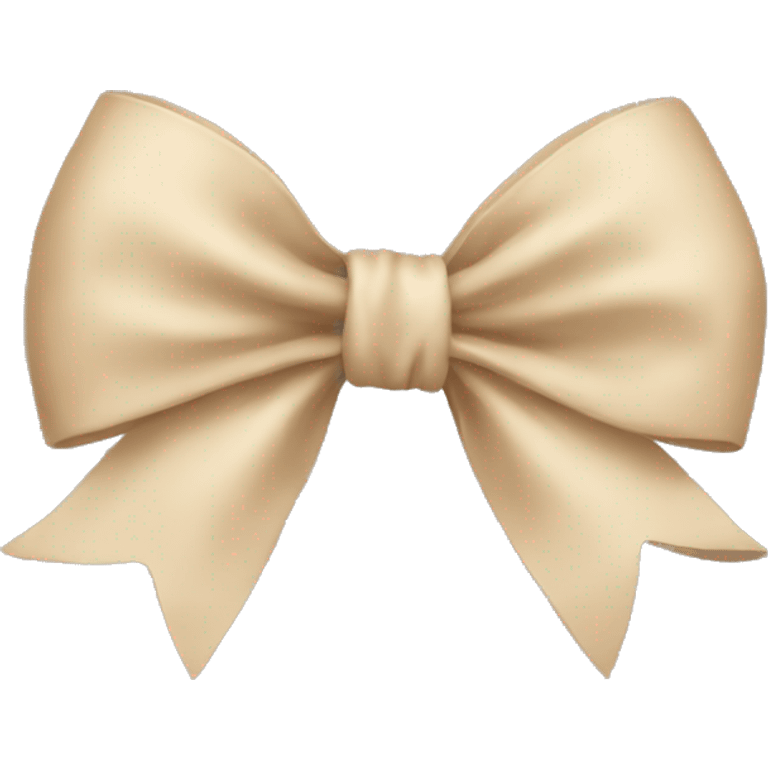 beige bow emoji