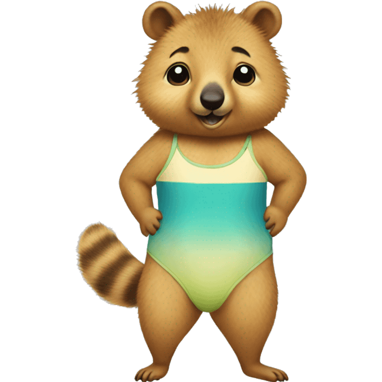 Quokka wearing a swimsuit  emoji