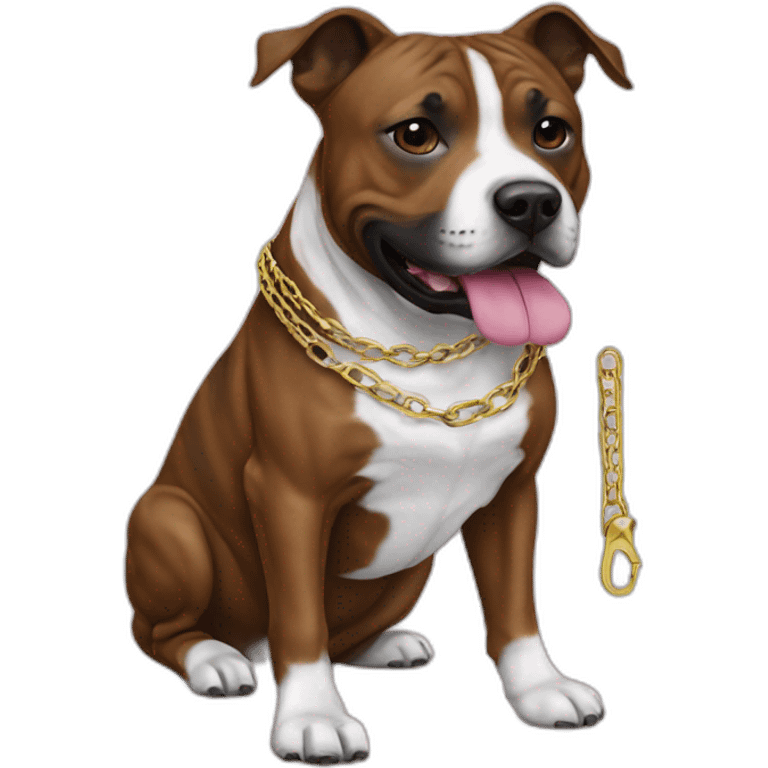 Staffy golf chains emoji