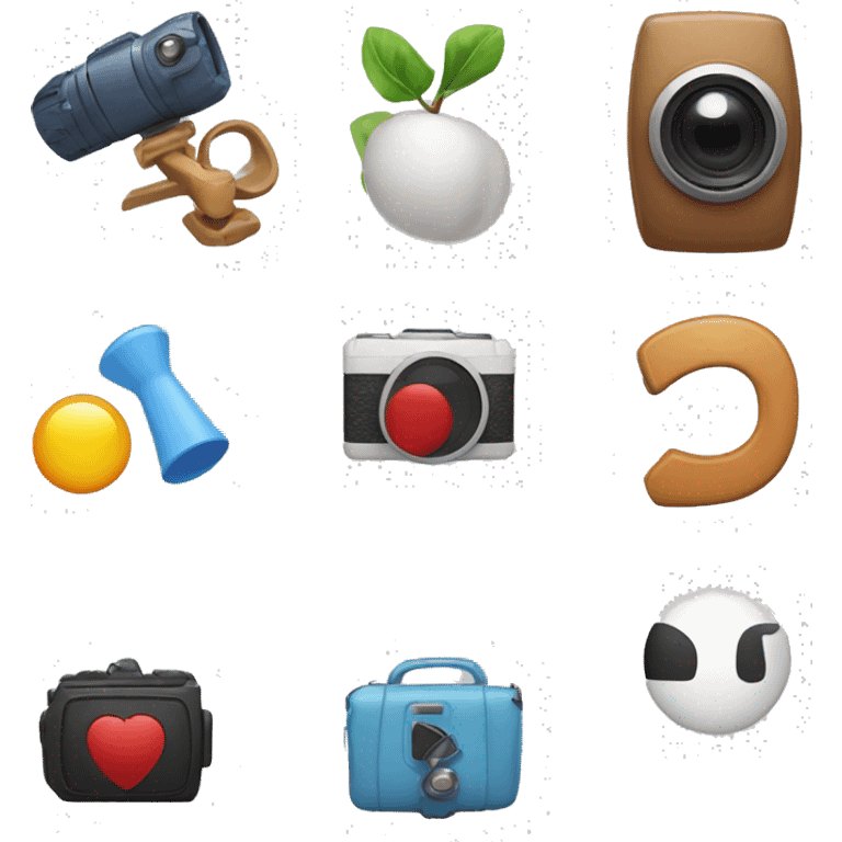 An emoji representing challenge videos, featuring various elements like a camera, a play button, and fun challenge icons, showcasing the exciting and competitive nature of these videos emoji