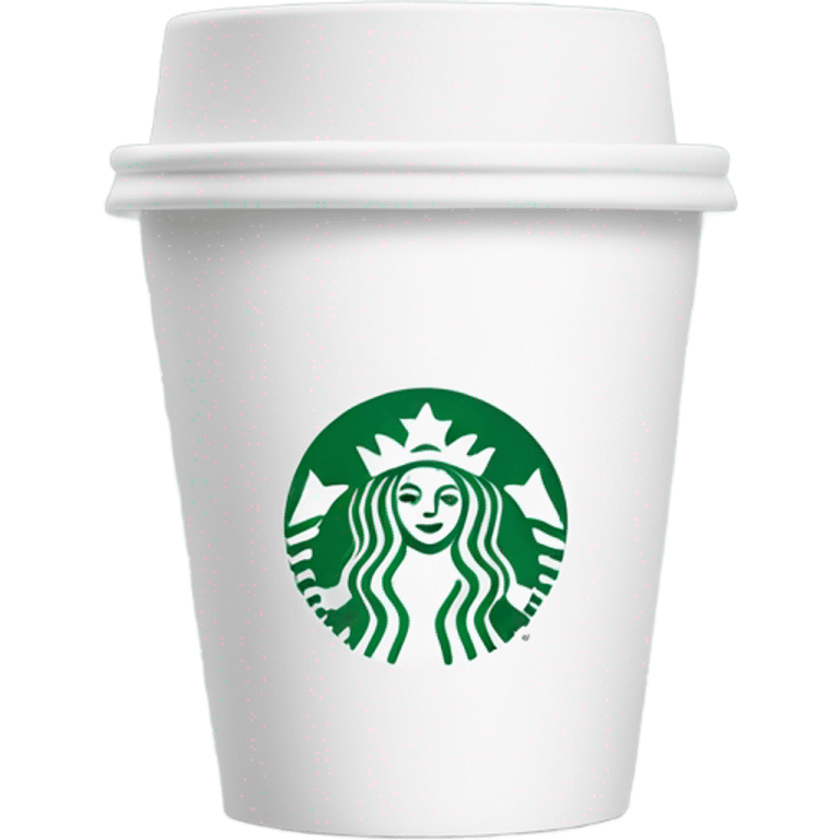 White Starbucks cup for tea emoji