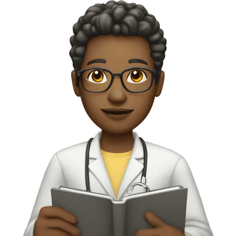 Psychotherapist holding clipboard very light skin emoji