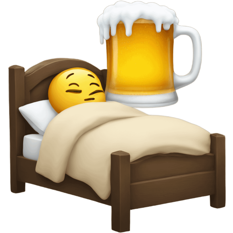 Beer sleeping emoji