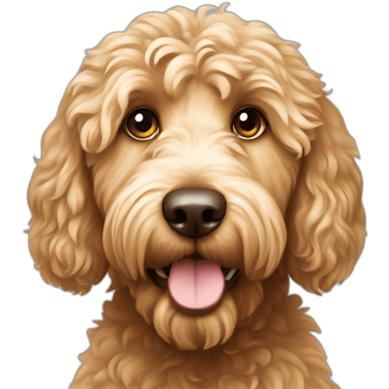 golden Australian labradoodle emoji