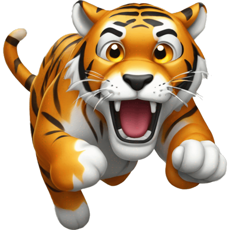 tiger running scared emoji