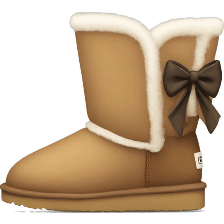 Ugg boots with bows emoji