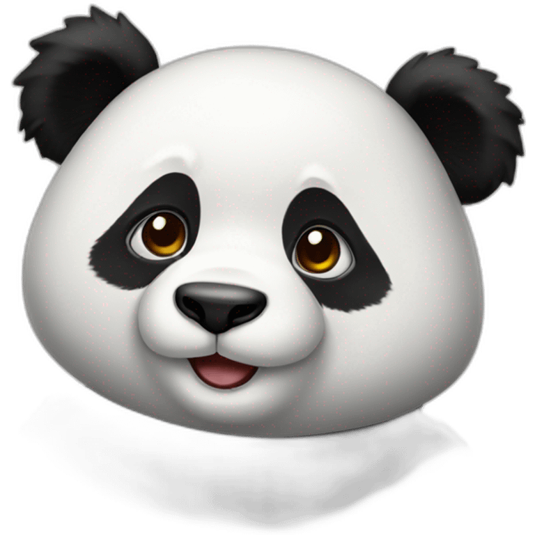 Hot panda emoji