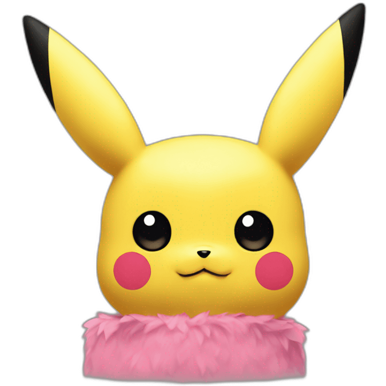 Pikachu avec black pink emoji