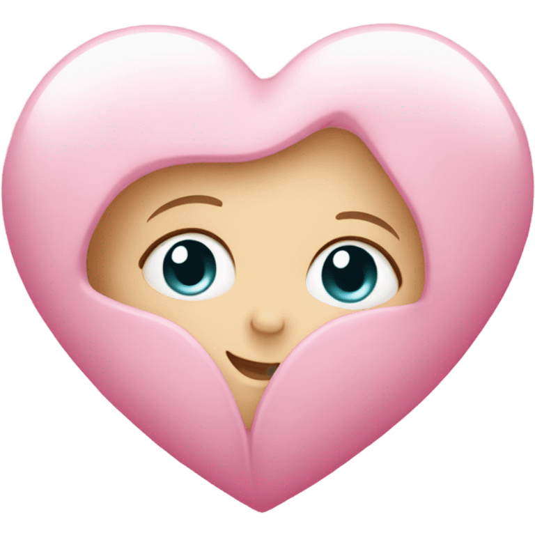 Baby pink heart with sparkles emoji