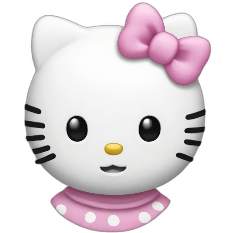 White Hello kitty emoji