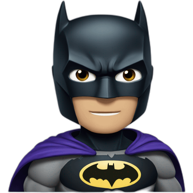 batman with cricketbat emoji