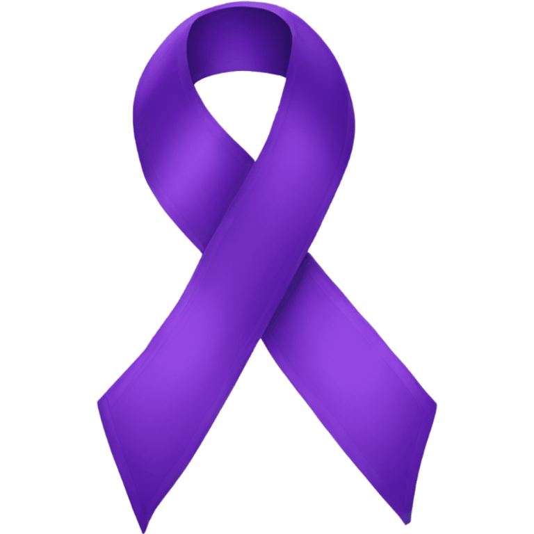 Purple ribbon emoji