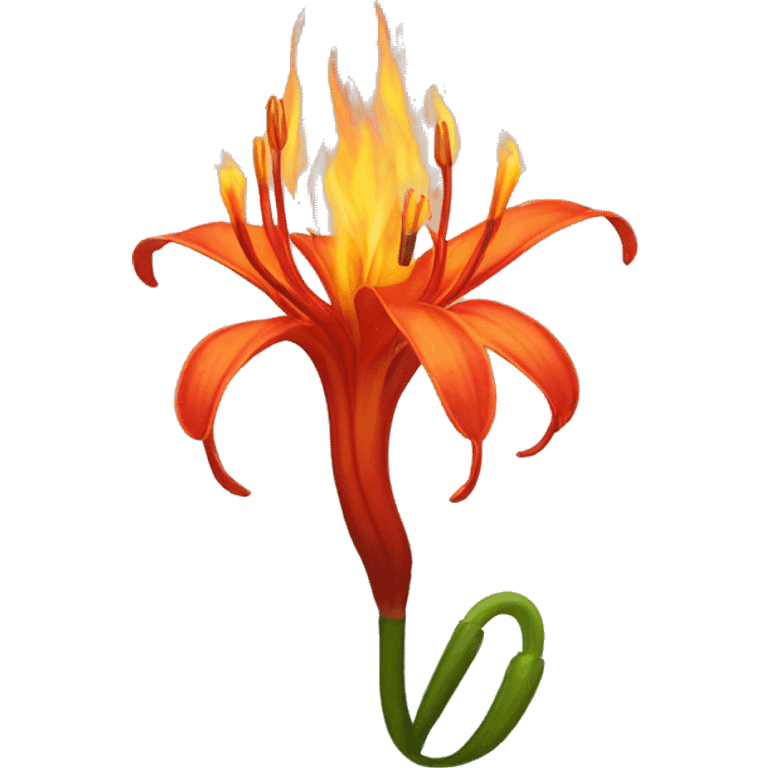 Flame lily emoji