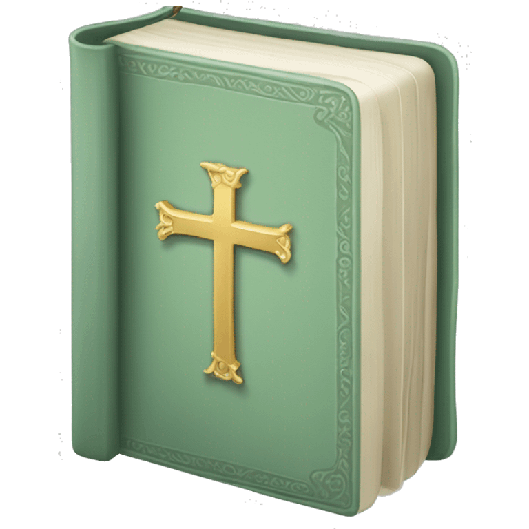 Light Sage green holy Bible  emoji