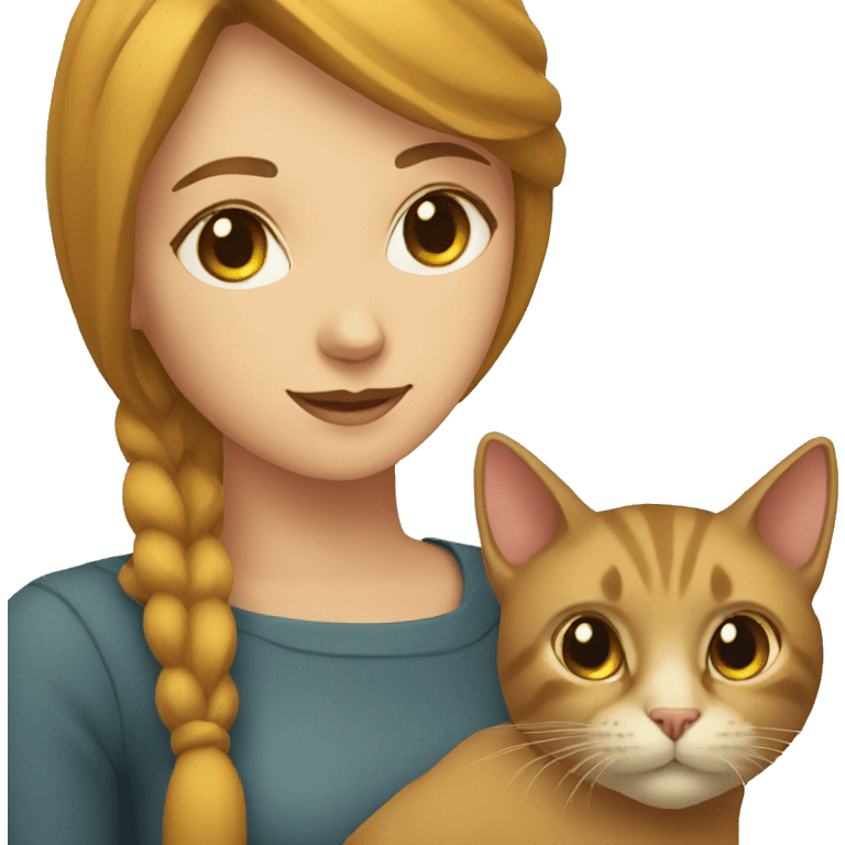 CAT AND WOMAN emoji