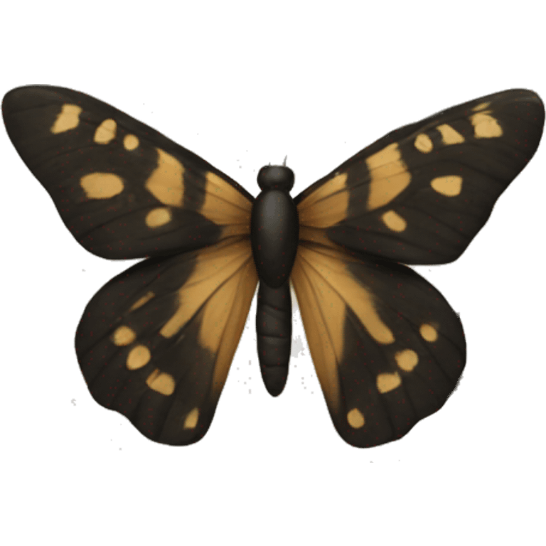 Mariposa negra emoji