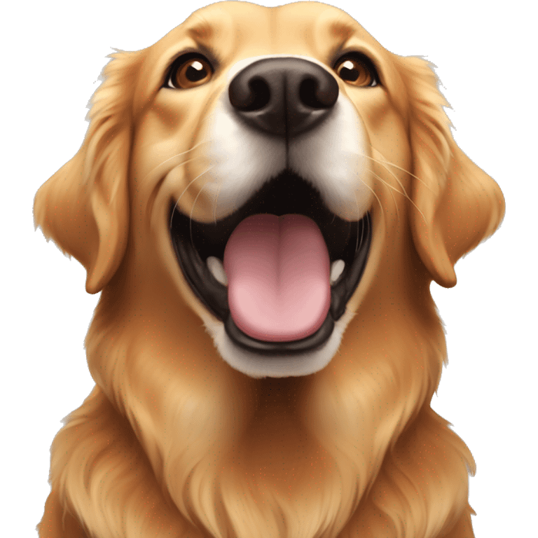 Auburn golden retriever emoji