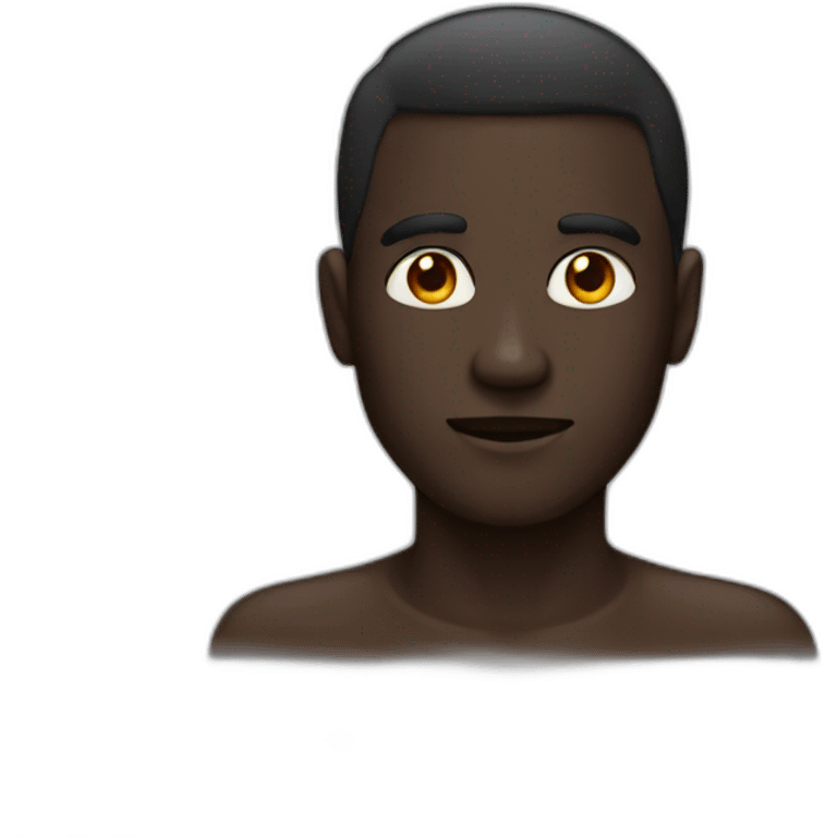 mysterious dark-skinned male portrait emoji