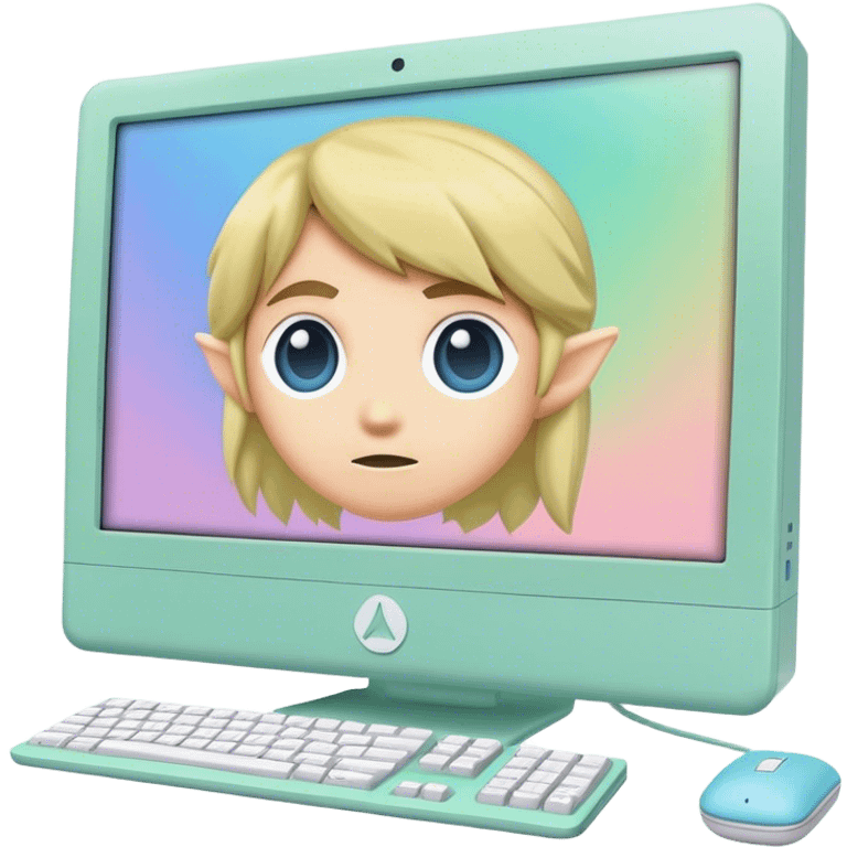 pastel link desktop computer emoji