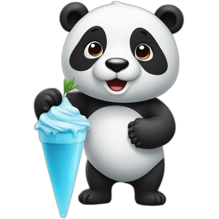 Panda avec glace emoji