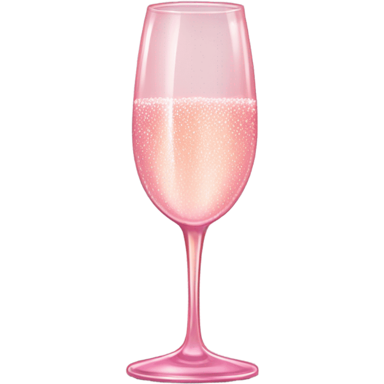 Pink champagne glass  emoji