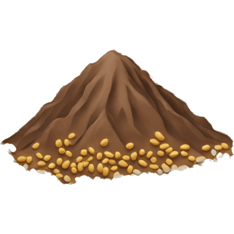 mountain with lentils all over it emoji