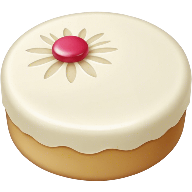 White circle wagashi  emoji