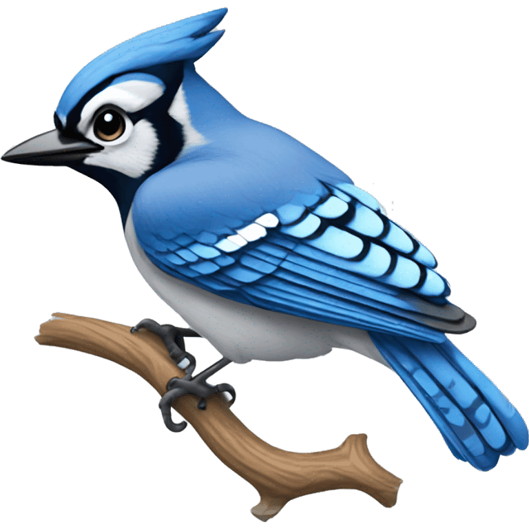 Blue Jay Bird emoji