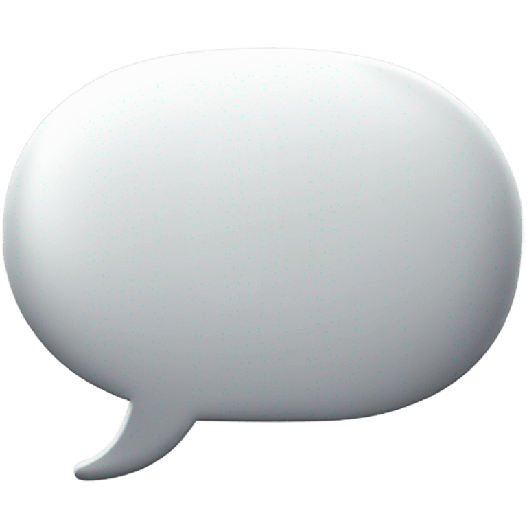 speech-bubble white with a grey point emoji