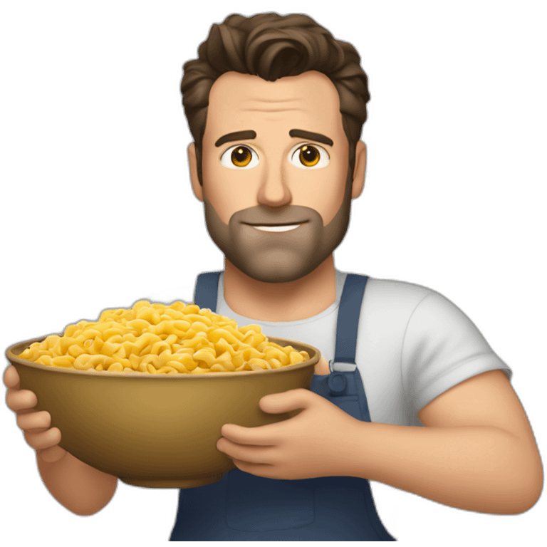 Ben affleck stirring macaroni emoji