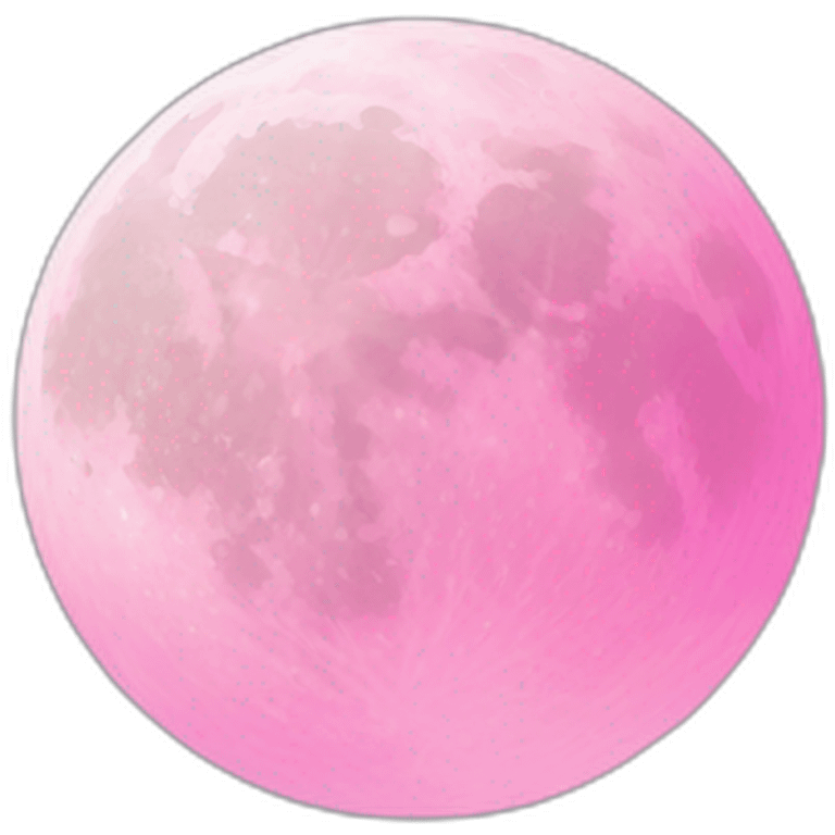 Moon pink emoji