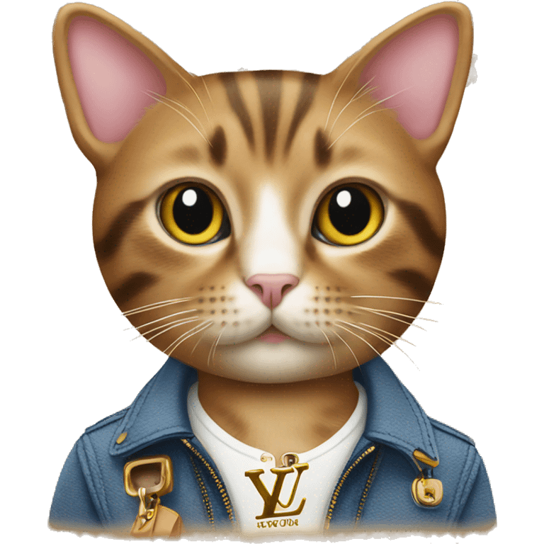 cat in louis vuitton emoji